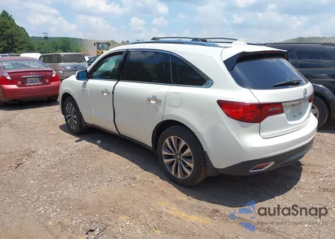 2014 Acura Mdx Technology Package from USA, damaged, VIN 5FRYD3H49EB003180
